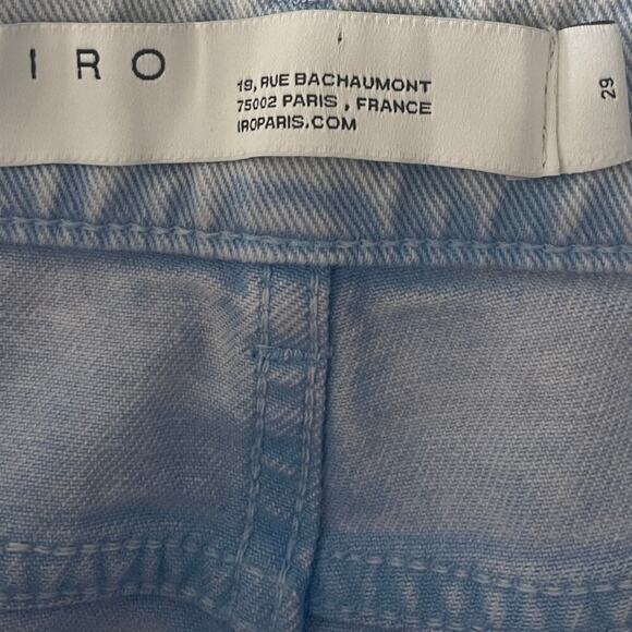IRO Dahio Bleached High-Rise Straight-Leg Jeans Size 29 - Picture 6 of 7